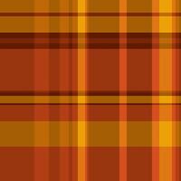 British pattern texture, popular background plaid seamless. Beautiful fabric check textile tartan in orange and bright colors. vector