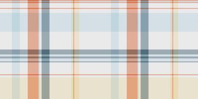 Majestic texture background plaid, robe tartan textile seamless. Tile check pattern fabric in white and orange colors. vector