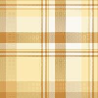 70s textile pattern , realistic tartan background texture. Cross seamless plaid fabric check in light and sea shell colors. vector