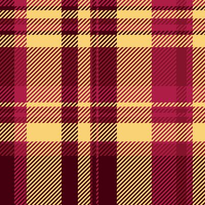 Dimensional texture plaid background, colorful pattern check seamless. Checks tartan fabric textile in red and amber colors.