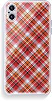 Smartphone cover design mockup. Template geometric pattern for mobile phone back part. Flat design. vector