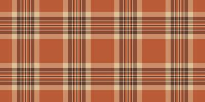 Composition seamless texture tartan, summertime plaid background . Nostalgia textile pattern check fabric in orange and dark colors. vector
