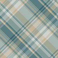 Neutral tartan texture seamless, herringbone fabric plaid pattern. December background check textile in pastel and light gray colors. vector