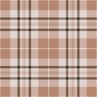 Platform background plaid seamless, outline check textile . Rich fabric texture tartan pattern in white and orange colors. vector