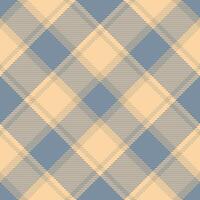 Styling pattern tartan, spring textile fabric texture. Graphical plaid check seamless background in orange and pastel colors. vector
