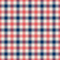 Tee background plaid seamless, 50s texture fabric . Harmony tartan check textile pattern in light and old lace colors. vector