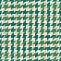 Baby plaid check background, scottish textile tartan texture. Copy space pattern seamless fabric in white and light colors. vector