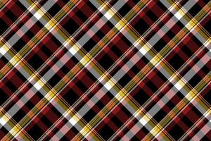 Foot plaid tartan fabric, hanukkah background check. Britain seamless pattern texture textile in dark and gray colors. vector