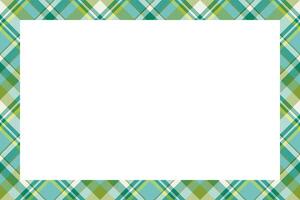 Vintage frame . Scottish border pattern retro style. Tartan plaid ornament. vector