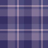 Kind tartan plaid textile, nyc fabric texture . Scratched seamless pattern check background in indigo and pastel colors. vector