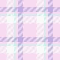 Bed tartan pattern texture, discount fabric plaid check. Quality seamless background textile in light and white colors. vector