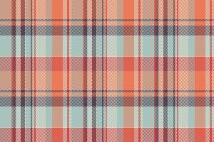 Lovely pattern textile seamless, linear tartan background texture. Minimalist plaid fabric check in pastel and red colors. vector