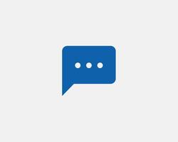 Chat icon design element. Talk bubble speech sign. Dialogue balloon. vector