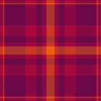 Delicate fabric seamless textile, perfect background pattern. Subtle tartan texture check plaid in pink and red colors. vector