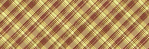 Fashioned textile plaid, tracery background texture tartan. Bag pattern seamless check fabric in yellow and orange colors. vector