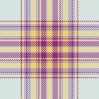 Plaid check pattern. Seamless fabric texture. Tartan textile print. vector