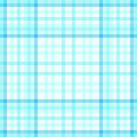 Gingham background fabric textile, curtain pattern texture plaid. Madras check tartan seamless in cyan and azure colors. vector