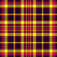 Celebrate pattern textile , window check plaid fabric. Birthday tartan texture background seamless in bright and black colors. vector