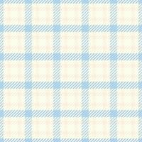 Decor plaid fabric check, geometry textile tartan. Best background texture pattern seamless in white and ivory colors. vector