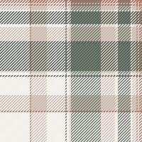 Craft textile texture seamless, bold fabric pattern plaid. Tie check background tartan in pastel and white colors. vector