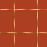 Postcard tartan fabric textile, cute background pattern plaid. Girly texture check seamless in red and amber colors. vector