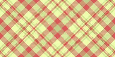 Variety fabric plaid texture, hipster textile background. Asymmetric seamless pattern tartan check in lime and red colors. vector