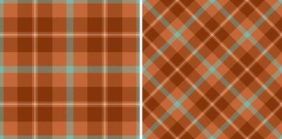 Seamless tartan plaid of texture background textile with a fabric check pattern . Set in fall colors. Bed sheet designs for the bedroom. vector