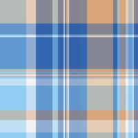 Tattersall seamless plaid check, merry christmas fabric tartan textile. Primary texture pattern background in cyan and pastel colors. vector