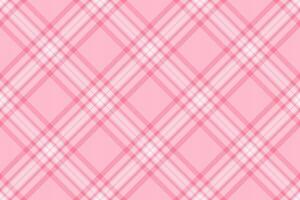 Drawing background textile texture, online seamless fabric. Upscale pattern check plaid tartan in light and light pink colors. vector