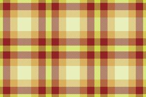 London textile background check, scenery texture pattern fabric. Hobby tartan seamless plaid in red and amber colors. vector