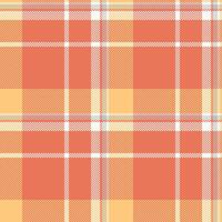 Presentation plaid check, tradition texture textile seamless. Dogtooth tartan background pattern fabric in red and amber colors. vector