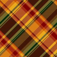 Man plaid pattern texture, empty fabric background seamless. Vertical check tartan textile in dark and maroon colors. vector