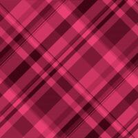 Glamor fabric pattern textile, 60s texture check plaid. Postcard seamless background tartan in red and dark colors. vector