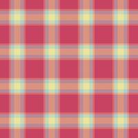 Diwali plaid check , pure seamless background fabric. Sewing texture pattern tartan textile in red and pastel colors. vector