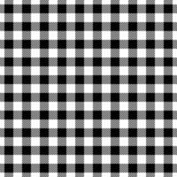 Occupation plaid pattern fabric, greeting card textile tartan seamless. Tailor check background texture in white and black colors. vector