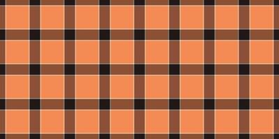 Styling fabric texture, greeting card textile seamless pattern. Tribal background check tartan plaid in orange and pastel colors. vector