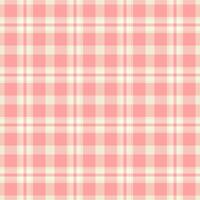 Seamless plaid fabric of textile tartan with a check background pattern texture. vector