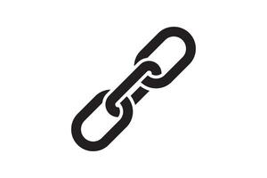 Chain link icon. Connection sign illustration. Linked interface design. vector
