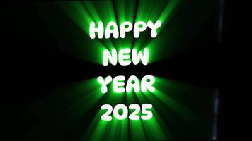 Sparkling Text Greetings for 2025 New Year video