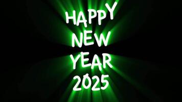 Glittering Text Effects for New Year 2025 video