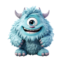 3d illustration of monster character, generate ai png