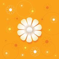 Paper flowers, pattern, texture Background vector
