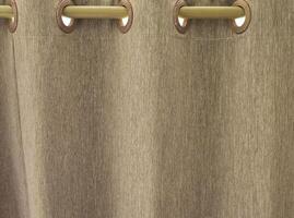 brown Curtains with rail for covering the window. for background and textured. photo