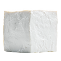 Fresh White Block of Soft Cheese png