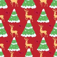 Christmas tree seamless pattern background. illustration. Can be used for wallpaper, pattern fills, web page background, surface textures. for Merry Christmas. vector