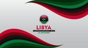 libya independence day background vector