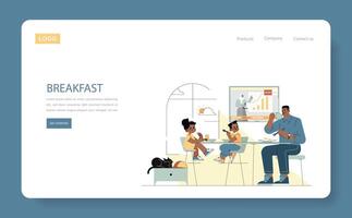 one day of builder. Flat Illustration vector