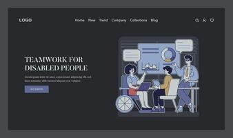 Inclusion In Media And Work. Flat Illustration vector