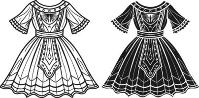 Vintage-Inspired Boho Sketch vector