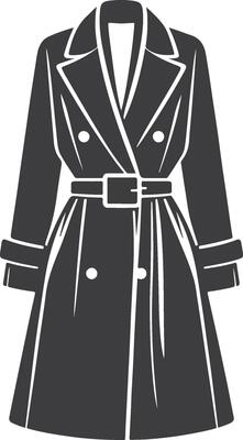Vintage-Inspired Overcoat Silhouette